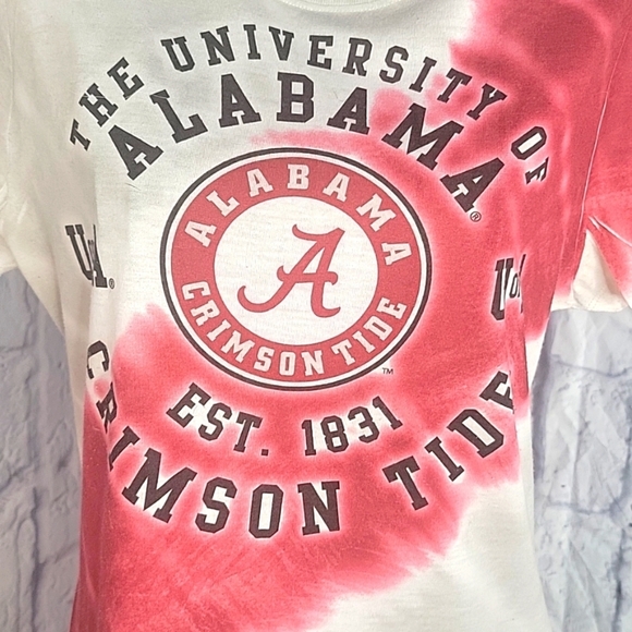 CREATIVE APPAREL Red and Gray‎ Tie Dye Alabama Shirt Medium - Picture 3 of 6
